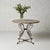 Traditional 19th Century Belgian Marble Top Round Iron Table For Sale - Image 3 of 3