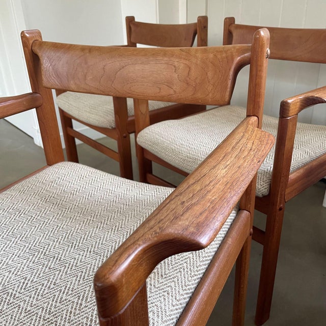 Wood Wooden Chairs by H. W. Klein for Bramin, Denmark, 1960s, Set of 4 For Sale - Image 7 of 18