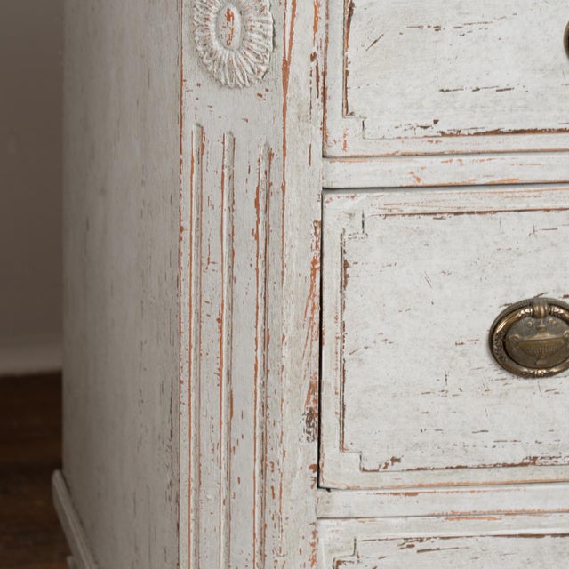 Pair of 19th Century Swedish Gustavian Chests of Three Drawers For Sale - Image 10 of 12