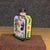 This is a charming vintage Chinese snuff bottle, crafted from copper with painted enamel (huafalang) decoration. The...
