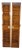 Pair Mid-Century Chinoiserie Elm Louvered Double Bi Fold Doors Brass Shou Pulls For Sale