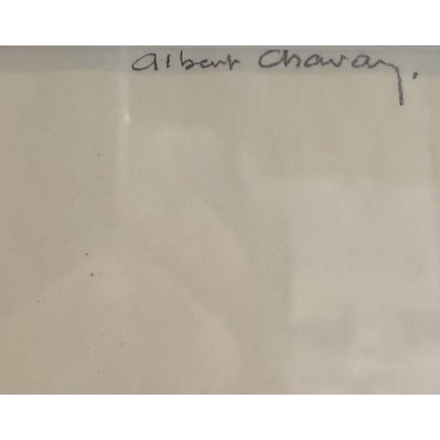 Albert Chavaz, Jeune fille, Pencil on Paper, Framed For Sale - Image 4 of 9