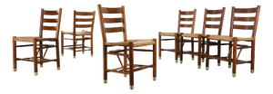 Danish Church Chairs in Oak by Viggo Hardie-Fischer for Sorø Møbelfabrik. 1950s, Set of 6