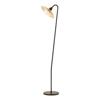 Floor Lamp in Brass, Glass, and Znic from Poul Henningsen, 1930s For Sale