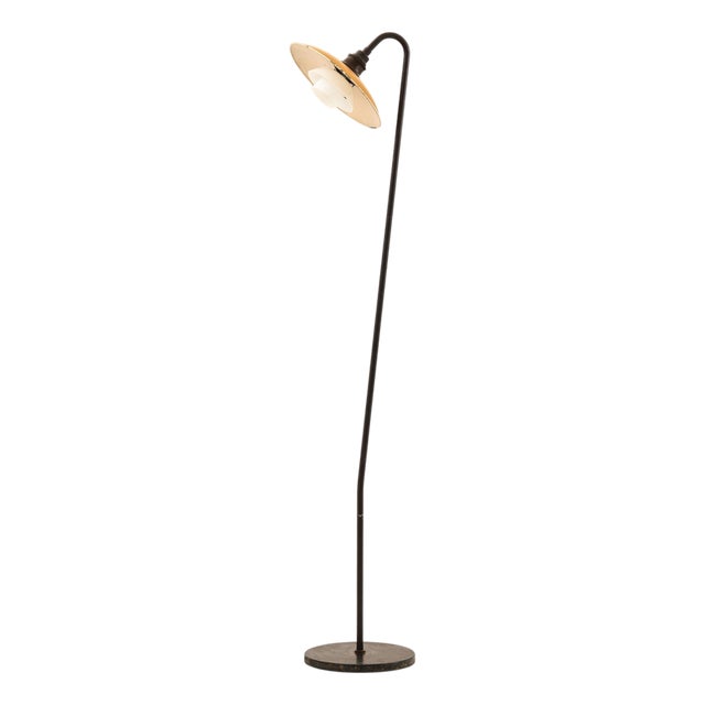 Floor Lamp in Brass, Glass, and Znic from Poul Henningsen, 1930s For Sale