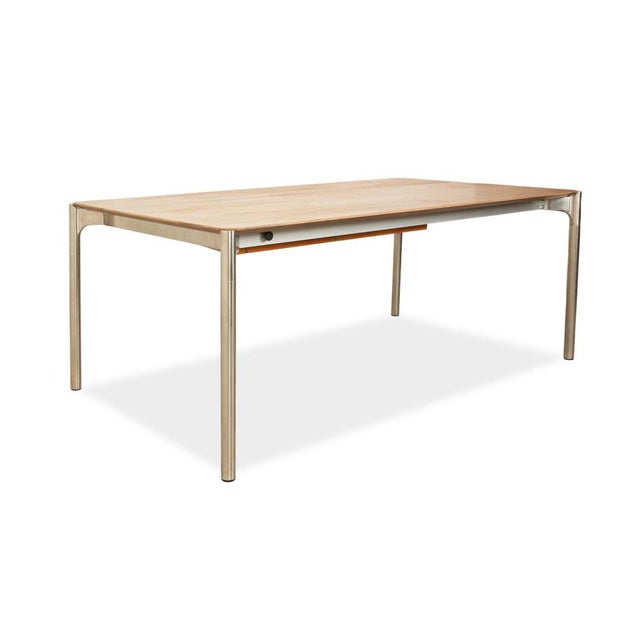 Extendable Dining Table in Walnut For Sale - Image 4 of 16