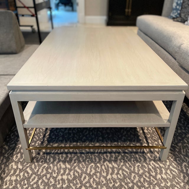 Brass Stretcher Coffee Table After Edward Wormley, Ca. 1950s Chairish