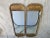 Mastercraft 1970's Mastercraft Furniture Faux Bamboo Brass Mirrors Set For Sale - Image 4 of 6