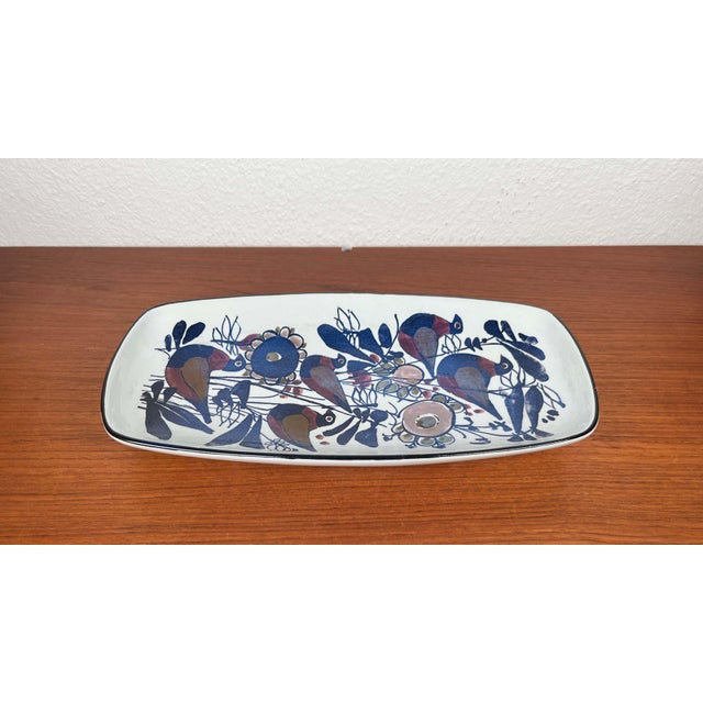 Mid-Century Modern Danish Porcelain Tenera Bowl with Bird Design by Kari Christensen for Aluminia Royal Copenhagen, 1960s For Sale - Image 13 of 18
