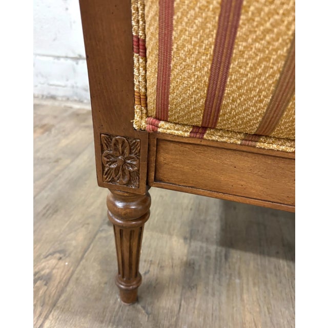 Custom Ethan Allen Regency Style Armchair Bergere For Sale - Image 10 of 12