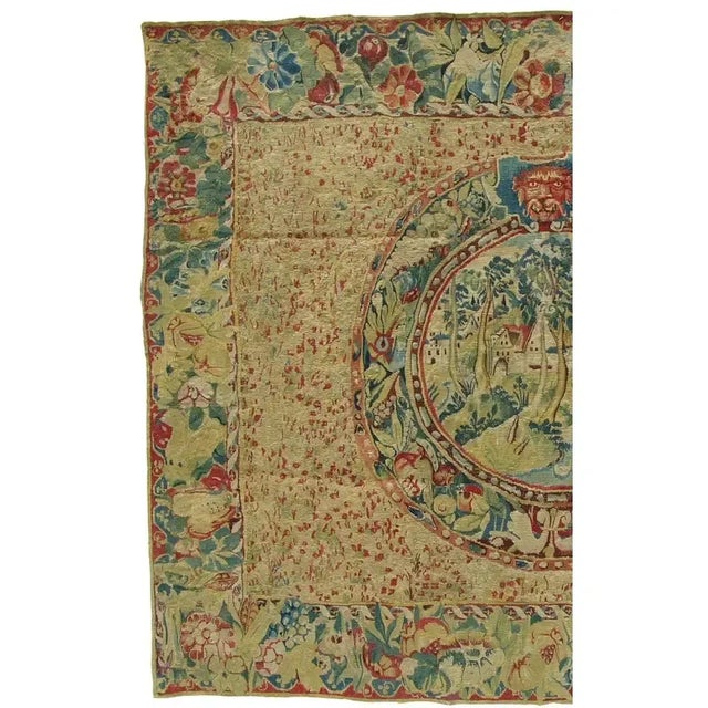 15th Century Antique Brussels Millefleur Tapestry For Sale - Image 9 of 9