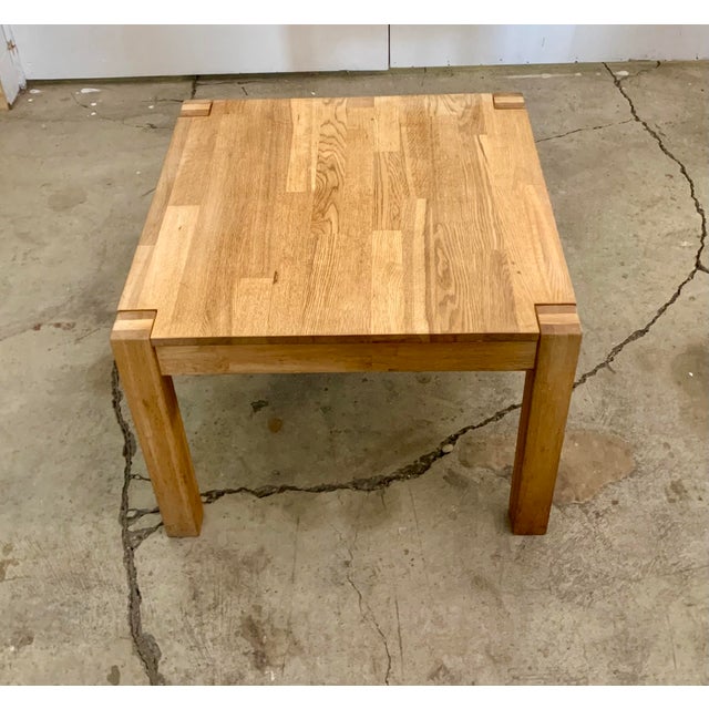 Danish Pine Square Coffee Table W/ Drawer Manner of Jens Lyngsoe, 1970's For Sale - Image 4 of 18