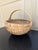 Antique American Splint Oak Basket With Handled Form, Late 19th Century For Sale In South Bend - Image 6 of 13