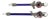 Cobalt Blue Glass & Rock Crystal Wands, 2 For Sale