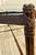 Faux Bamboo Metal Leather Coffee Table For Sale - Image 11 of 16