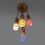 4-Pendant Chandelier with Acrylic Glass Diffusers by Gaetano Missaglia, 1960s For Sale - Image 9 of 14