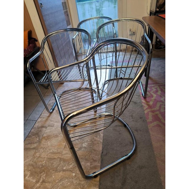 Vintage Italian Sabrina Chairs by Gastone Rinaldi for Rima, 1970s, Set of 4 For Sale - Image 13 of 18