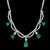 45 ct Zambian Emerald and 12 ct Diamond Necklace and Earring Bridal Suite is a true masterpiece that showcases the...
