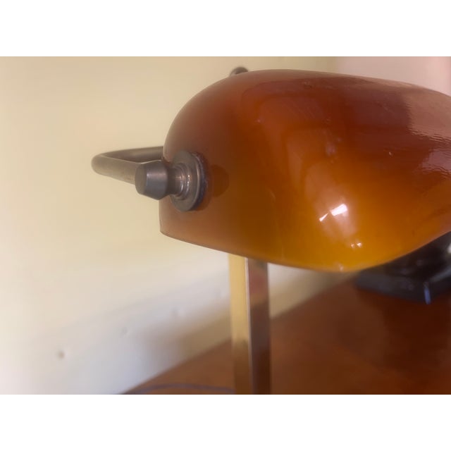 Vintage Brass Bankers Lamp For Sale In Portland, OR - Image 6 of 11