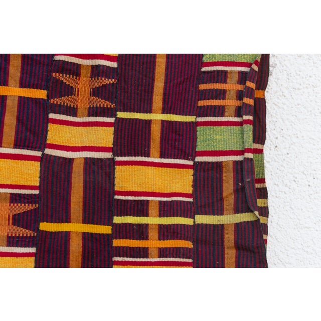 1950s Large Antique Royal Asante Tapestry For Sale - Image 5 of 7
