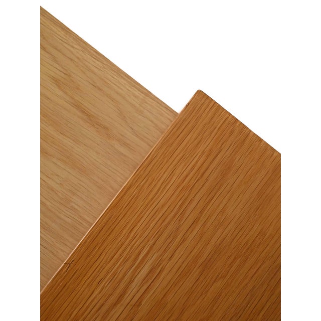 Brown Scandinavian Oak Sideboard with Bookcase, 1960s For Sale - Image 8 of 9