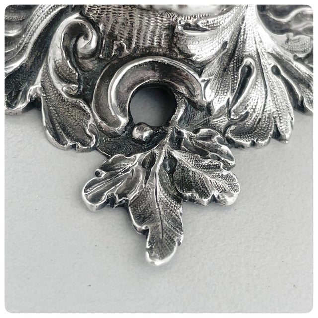 Metal English Sterling Silver and Vermeil Salt Cellar, Hands and Company, London, 1852-1853 For Sale - Image 7 of 8