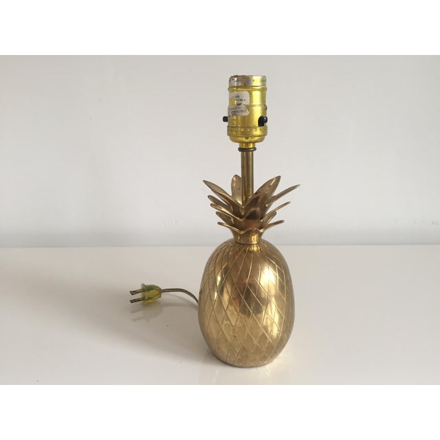 Vintage Brass Pineapple Kitchen Lamp Chairish