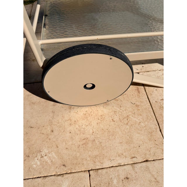 1980s Richard Frinier for Brown Jordan "Quantum" Bar Cart, Attributed For Sale - Image 10 of 10