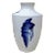 Modern Blue and White Brushstroke Porcelain Vase For Sale