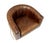 2020s Pasargad Home Vicenza Genuine Leather Barrel Chair, Brown For Sale - Image 5 of 9