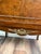 Antique French Walnut & Ormolu Mounted Vitrine Display Cabinet With Tufted Fabric Interior For Sale - Image 4 of 10