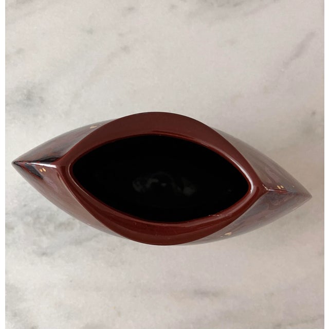 Maroon Vintage Bay Keramik Vase For Sale - Image 8 of 11