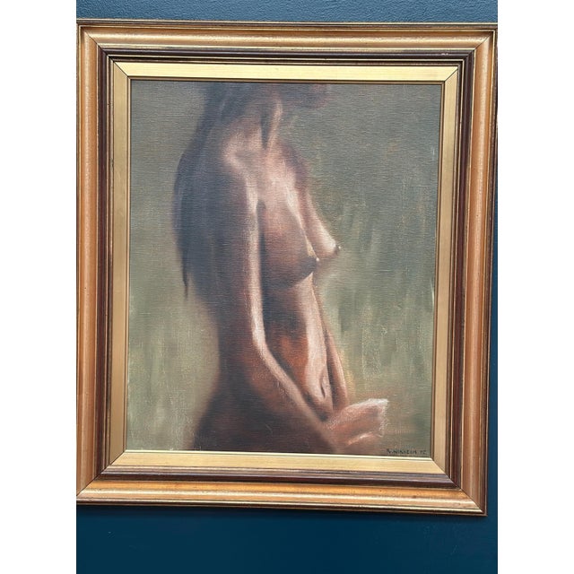 R. Wikheim, Nude Study, 1975, Oil Painting on Canvas, Framed For Sale - Image 12 of 18