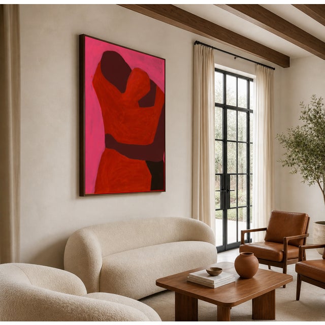 Bodasca, Close to You, Orange Version, 2026, Acrylic on Canvas For Sale - Image 7 of 8