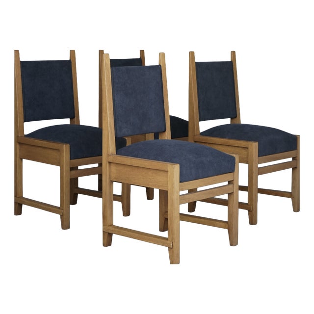 Hague School Dining Chairs attributed to Henk Wouda, 1920s, Set of 4 For Sale