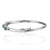 Metal Art Deco Style 1.67 Ct Oval Natural Emerald & Diamond Hinged Bangle Bracelet - New Year Gift For Sale - Image 7 of 12