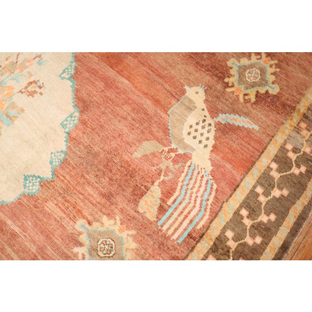 Zabihi Collection Turkish Kars Large Pigeons Rug Dated 1904 - 9'5" x 11'5" For Sale - Image 12 of 12