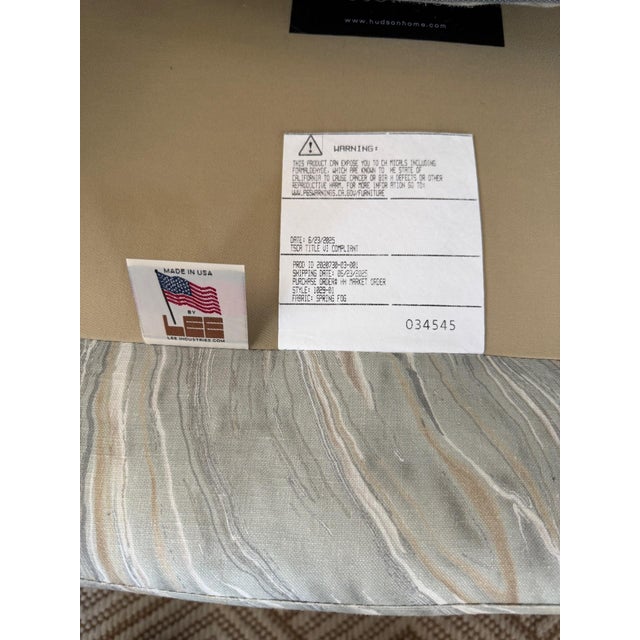 Pair of Lee Industries Albert Arm Chairs For Sale In New York - Image 6 of 6