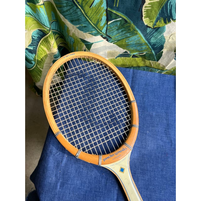 Trio of Vintage Wooden Spalding Tennis Rackets With Clamp For Sale In Atlanta - Image 6 of 10