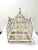 1970s Vintage French-Style Wood & Wire Architectural Birdcage With Chippy White Finish For Sale - Image 5 of 8