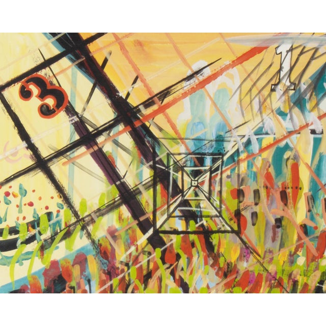 “The World I Live In” Abstract Gouache Painting by Red S. For Sale - Image 4 of 8