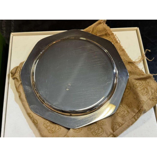 Silver-Plated Metal Bottle Coaster from Christofle For Sale - Image 3 of 5