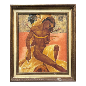 Portrait of Saint Sebastian by Jean Remy (French, 1893-1970)