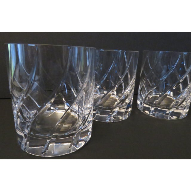 Mid-Century Modern Vintage Mikasa Cut Crystal Olympus Lowball Glasses - Set of 4 For Sale - Image 3 of 6