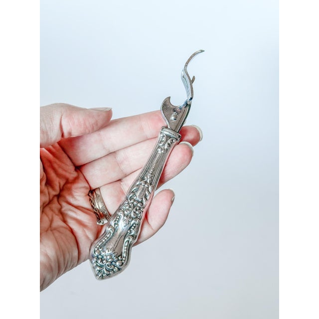 Mid 20th Century Vintage Victorian Sterling Silver Bottle Opener For Sale - Image 5 of 8