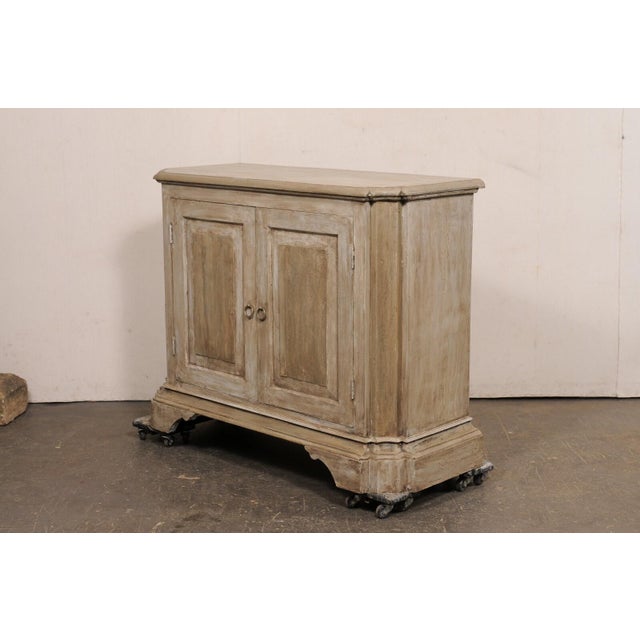 Late 20th Century Vintage Italian Style Painted Reclaimed Wood Buffet Cabinet For Sale - Image 5 of 11