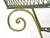 French 1940s Green & Gold Wrought Iron Console Base For Sale - Image 4 of 9
