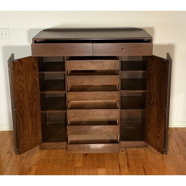 Mid-Century Modern 1960s Mid-Century Modern Founders Furniture Bedroom Set Armoire, Dressers - 3 Piece For Sale - Image 3 of 12