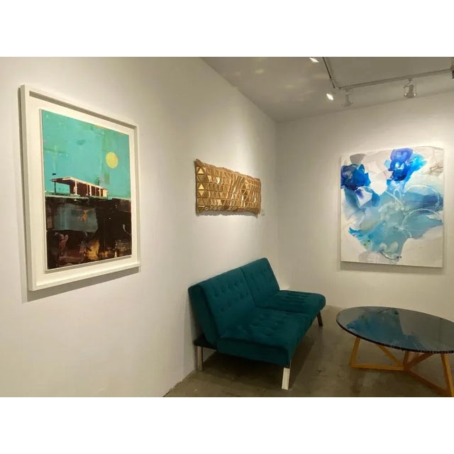 Dan Parry-Jones, Cabin with Turquoise Sky, 2025, Mixed Media For Sale - Image 16 of 18