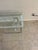 1980s Mid Century Modern Lucite Glass Side Table Style of Karl Springer For Sale - Image 11 of 12